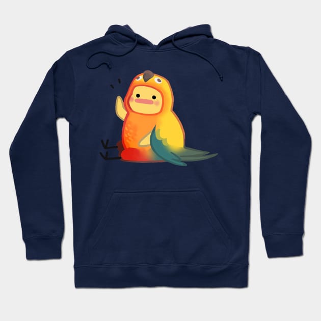 Sun Conure Costume Birdblob Hoodie by Sabtastic